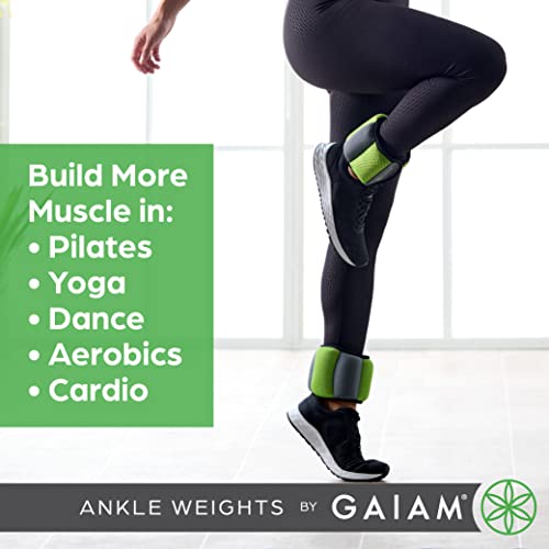 Ankle Weights Strength Training Weight Sets with Adjustable Straps (5lb & 10 Pound Sets) M772