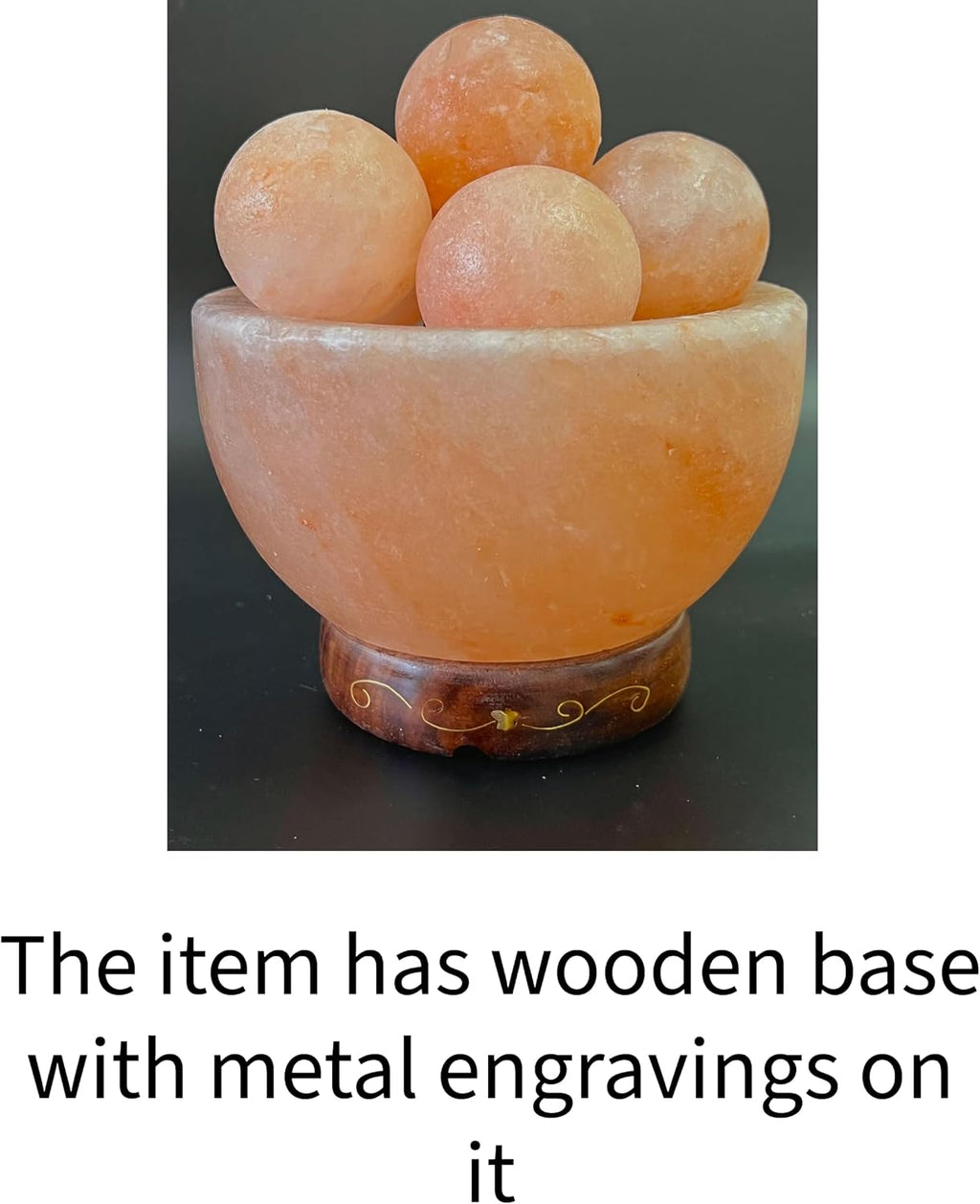 6 inches 8 lbs. Himalayan Salt Lamp with Dimmer Switch and Extra Bulb Q723745