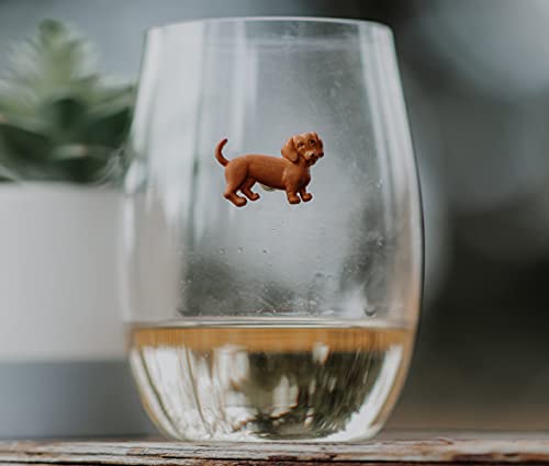 Set of 6 Dog Wine Charms for Stemless Glasses O117
