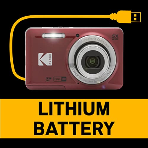 16MP Digital Camera 5X Optical Zoom 28mm Wide Angle 1080P Full HD Video 2.7" LCD (Blue) O299419