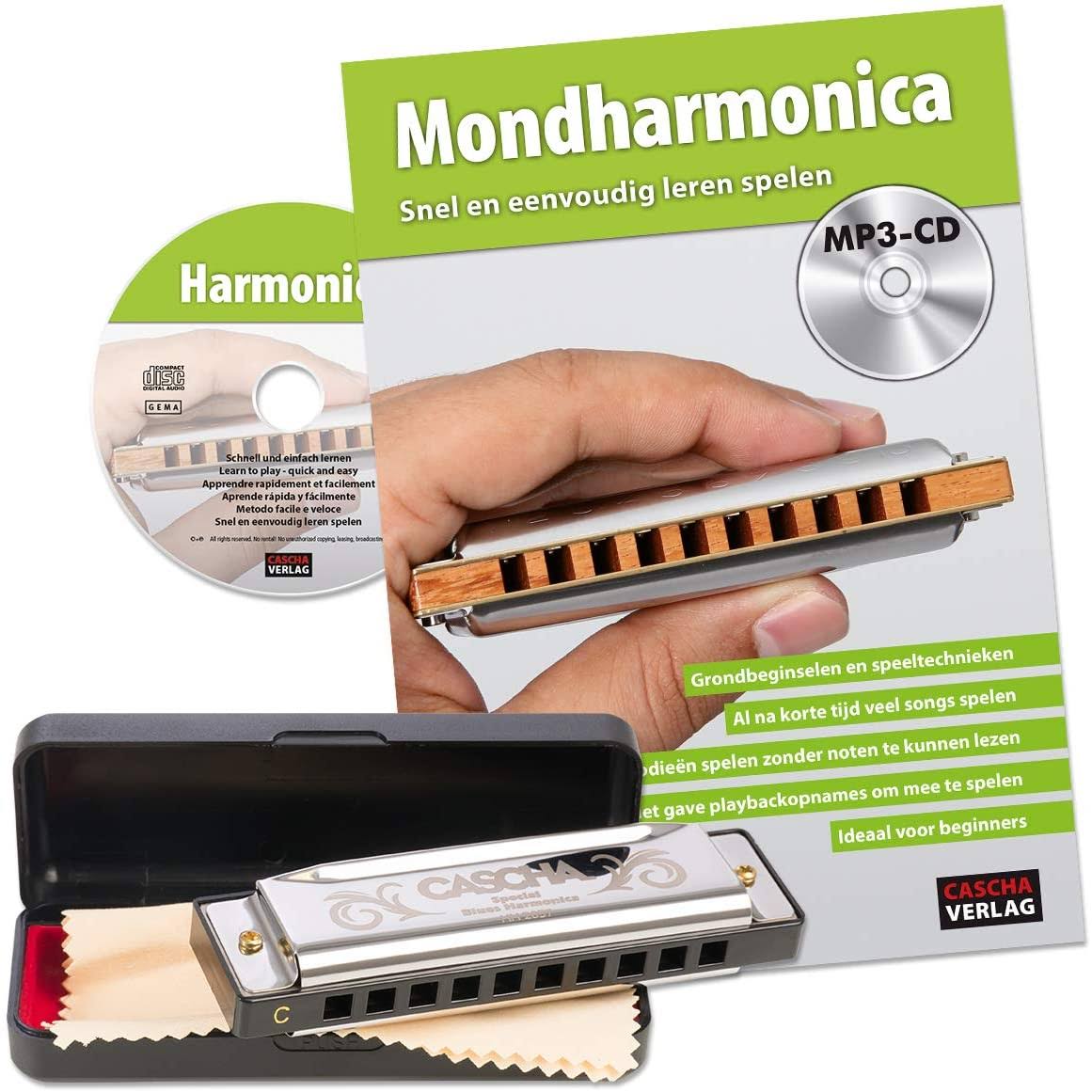 Beginners Set with Case, Care Cloth and Instruction Book, C Major Harmonica A901741