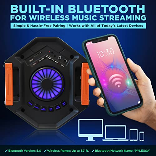 300W Dual 6.5” Rechargeable Bluetooth PA Speaker N486244
