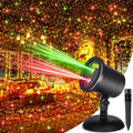 Red & Green Stars Motion Laser Christmas Lights Projector S7738