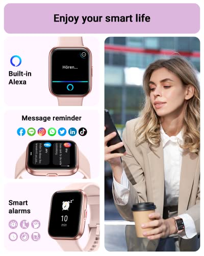 1.8" Touch Screen Smart Watch with Alexa Built-in Z9444