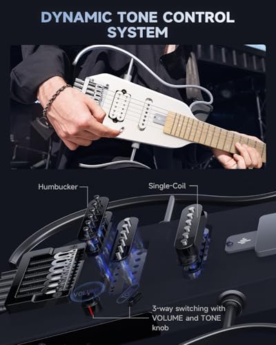 Metallic White Electric Guitar Kit W985