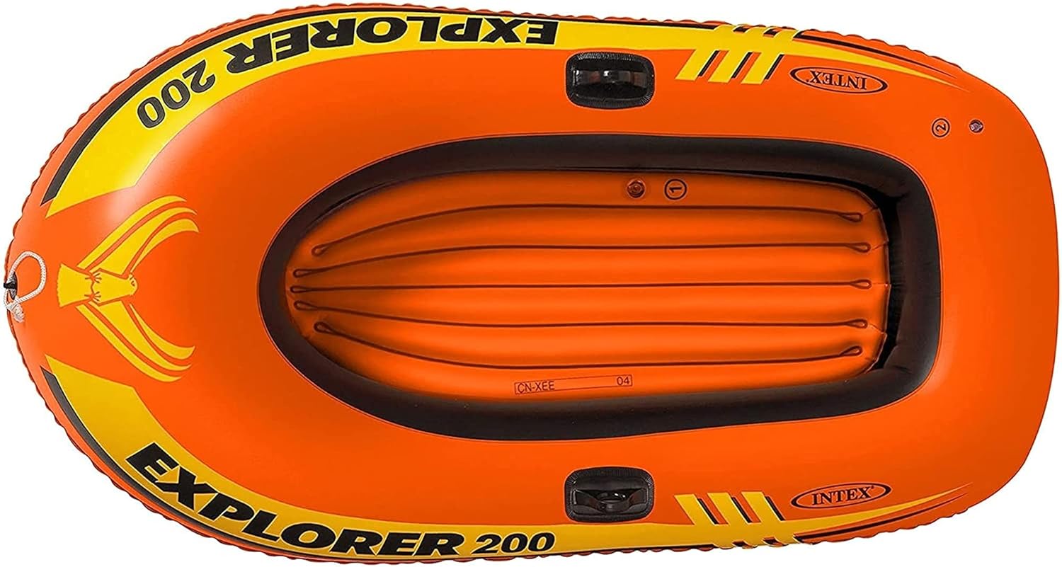 2 Person Inflatable Fishing Boat with Oars Pump G878757