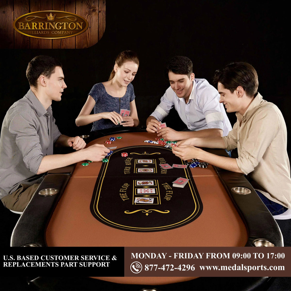 10-Player Poker Table F64355
