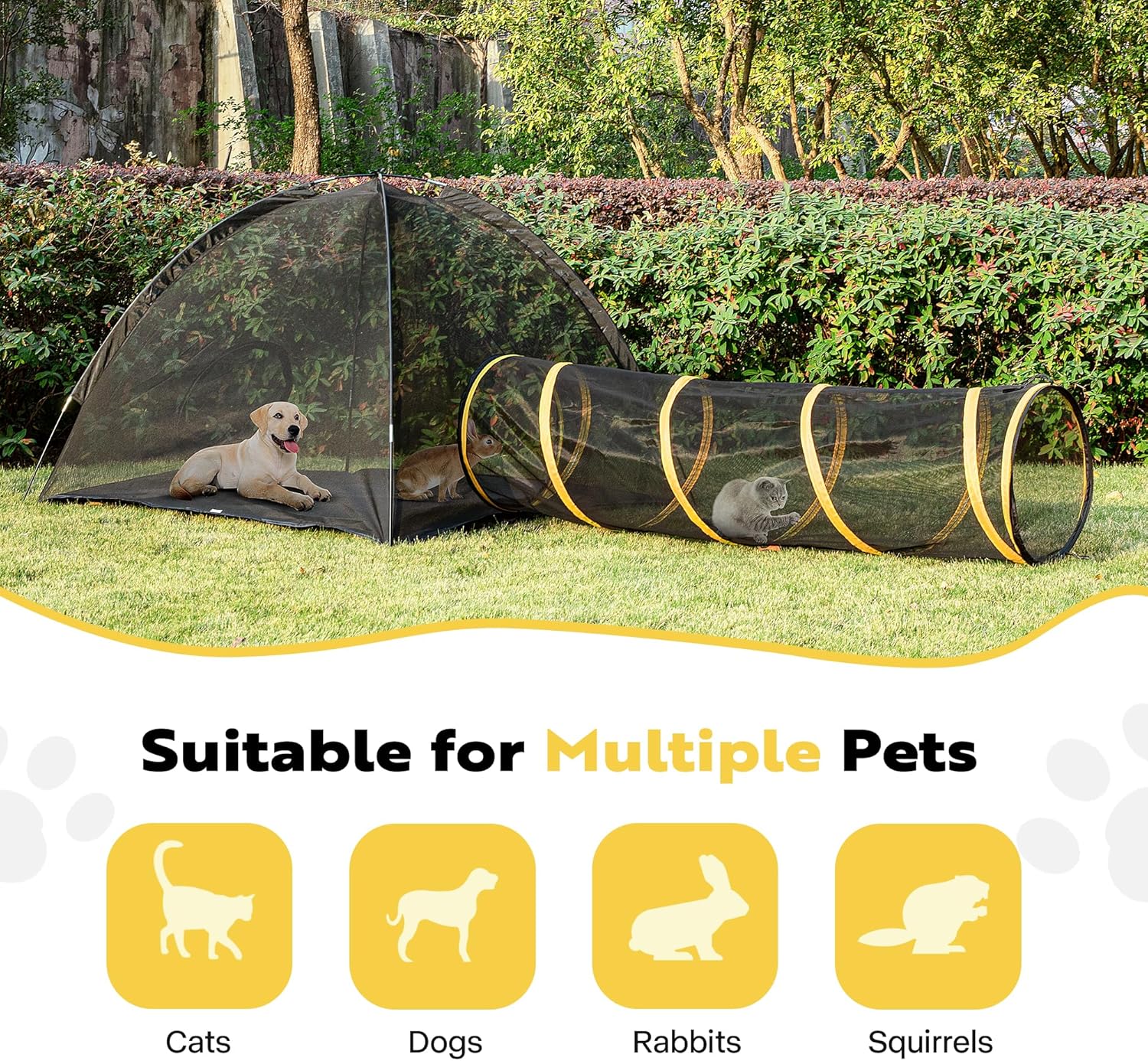Outdoor Cat Enclosures Portable Catio with Cat Tent P93844