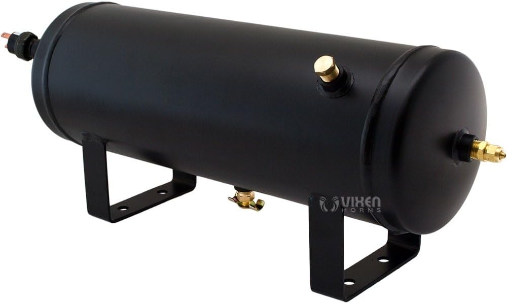 Train Horn Kit with 150psi Air Compressor, 1.5 Gallon Tank, 3 Trumpets A344304
