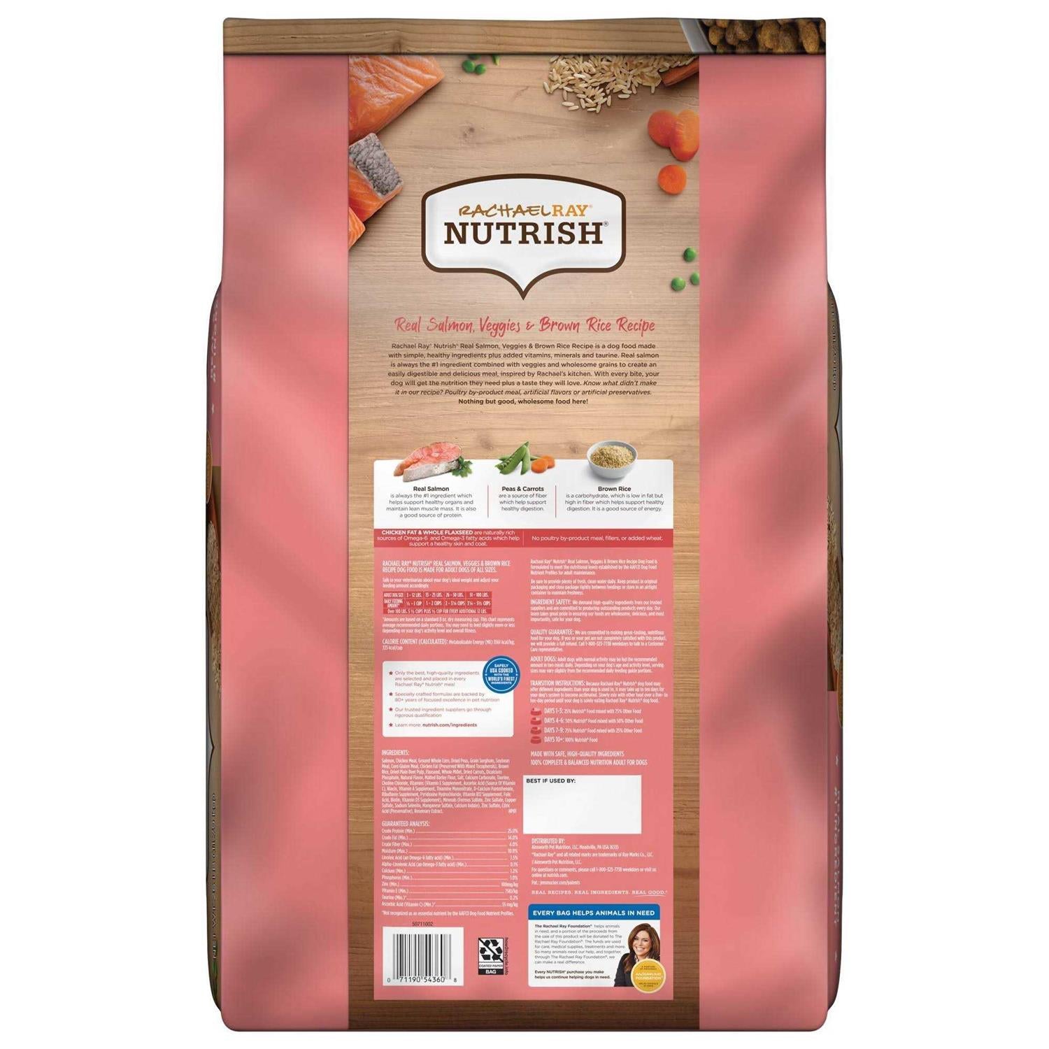Salmon Veggies & Brown Recipe Dry Dog Food V125