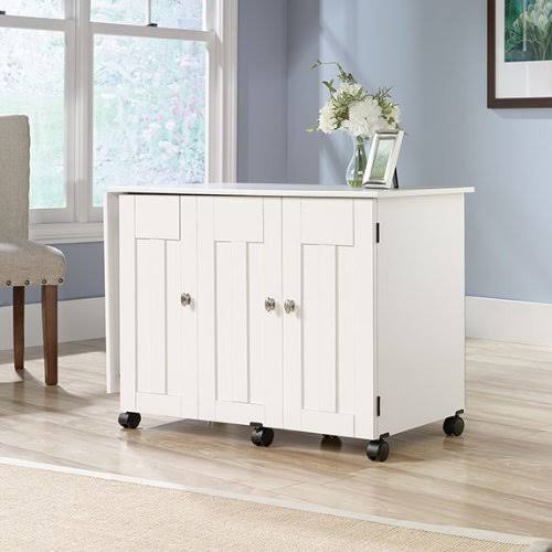 Soft White Sewing & Craft Cart X898532