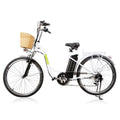 Camel White 26 In. 250W 36V 10A Electric Bicycle D2282