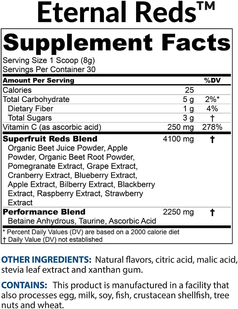 Red Superfoods Powder, Berry Flavor (30 Servings) P927