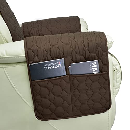 Beige 30 Inch Waterproof Recliner Chair Cover U357