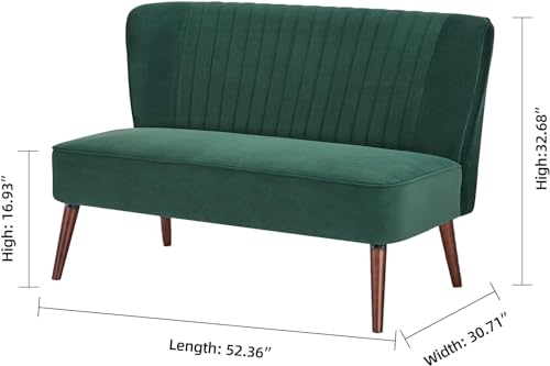 Velvet Gray Armless Accent Chair L47127