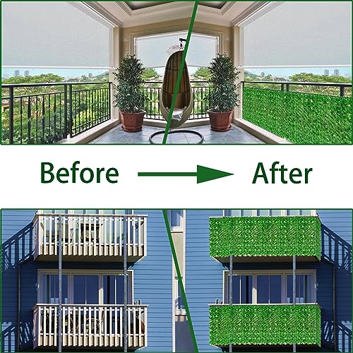 40X120 in UV-Anti Faux Ivy Leaf Fence Panels S50239