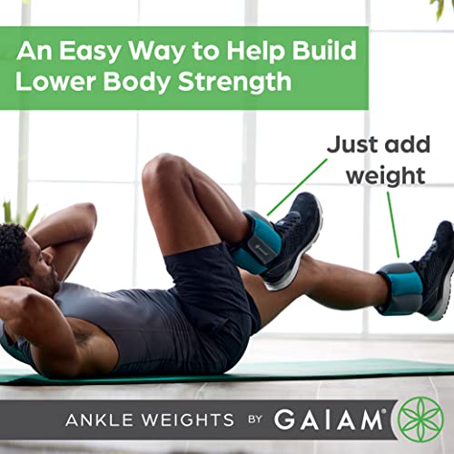 Ankle Weights Strength Training Weight Sets with Adjustable Straps (5lb & 10 Pound Sets) M772