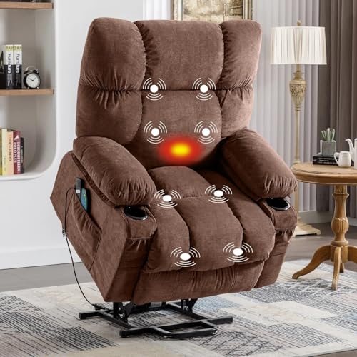 Grey Power Lift Recliner Chair with Massage F57133