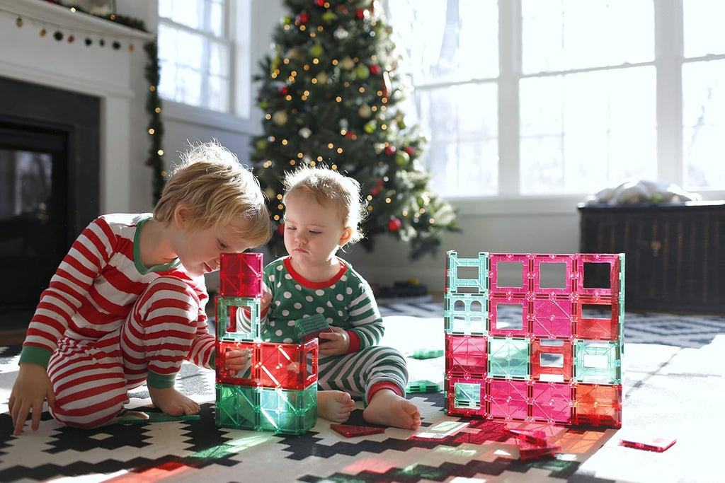 56 Pc Magnetic Tiles Building Set E60112