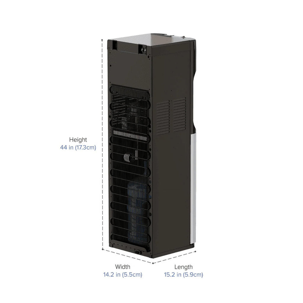 Bottom Load Water Cooler Dispenser with Hot, Cold and Room Temperature Water, Height 41.4" J862