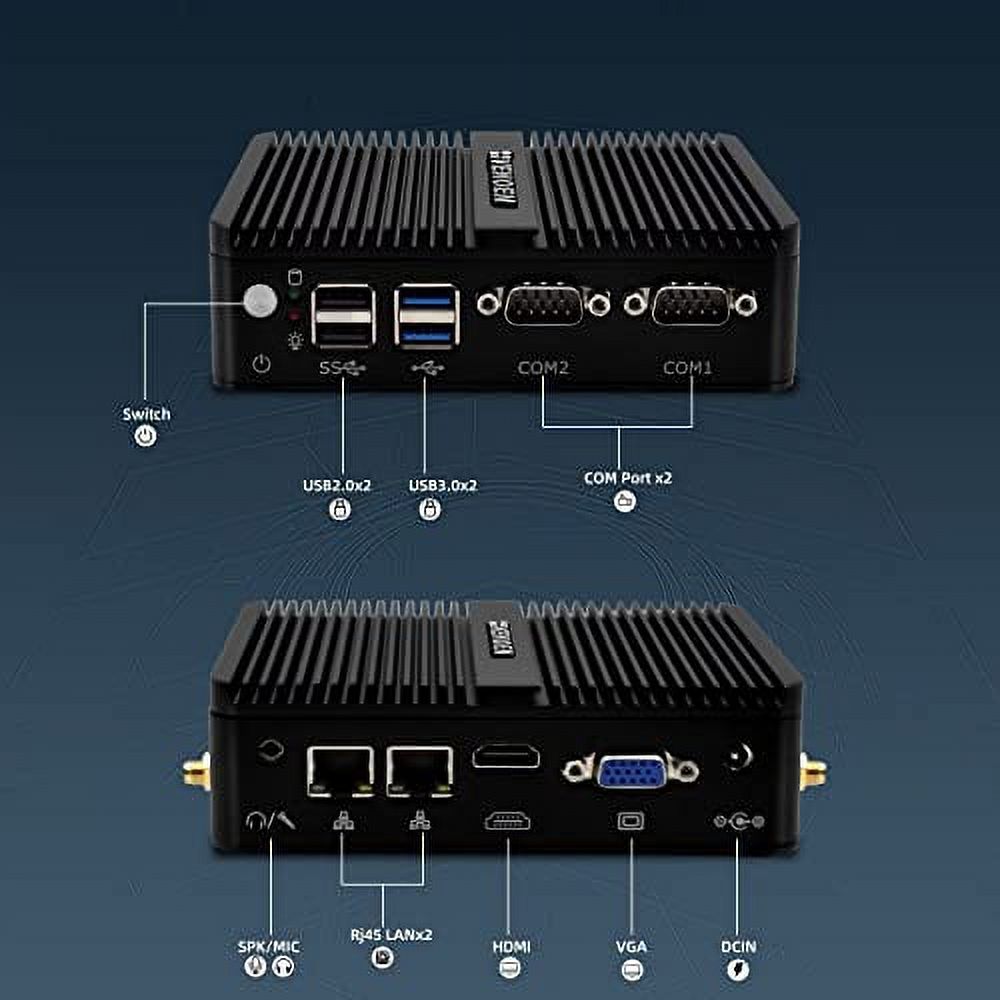 32GB DDR4 RAM 512GB SSD Fanless Mini PC G5000