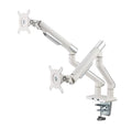 Dual Monitor Arm Mount Stand Desk Adjustable Full Motion VESA 17"-32" Display Grey Black G4827