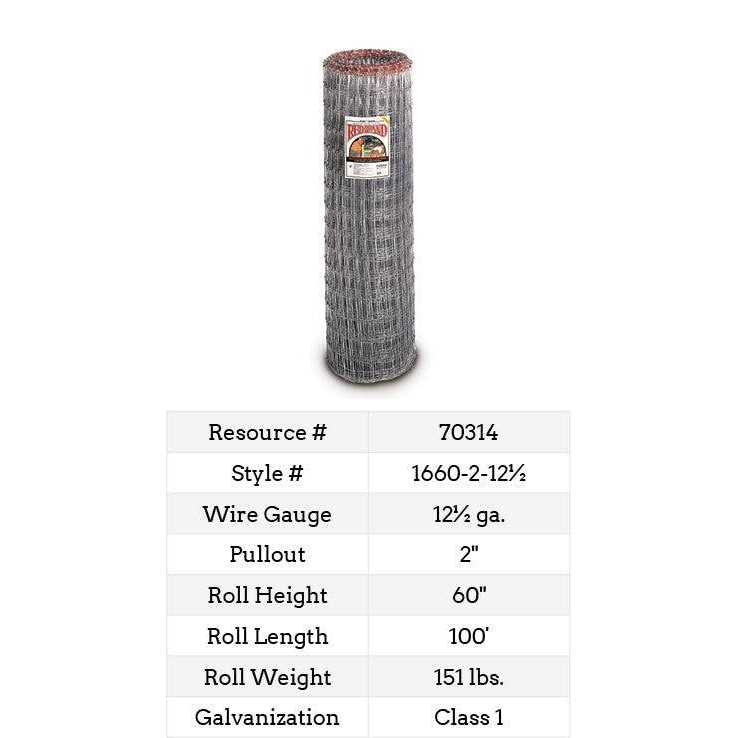 Non-Climb Horse Fence 60 in. x 100 ft X31544