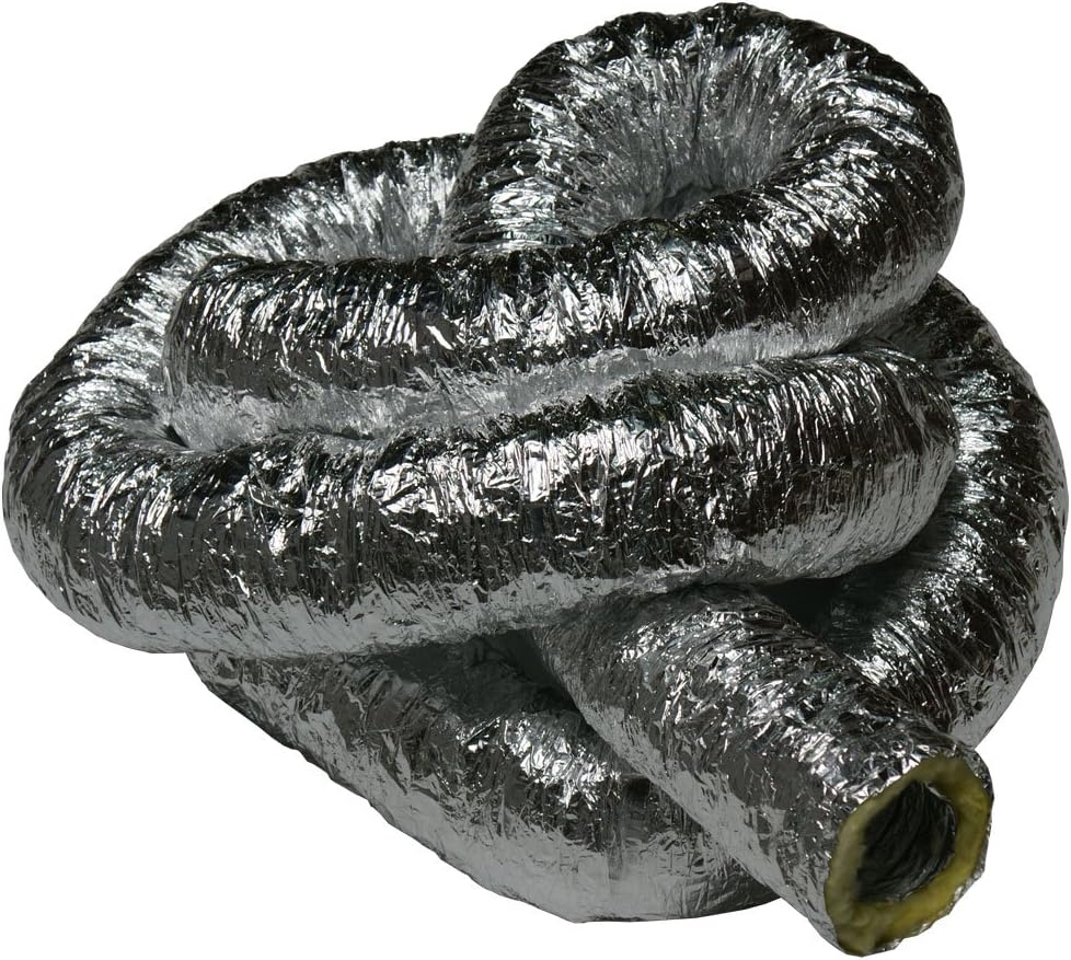 HVAC Insulated-Flex Ducting Ventilation Duct Hose, 10-Inch by 25-Feet Y858023