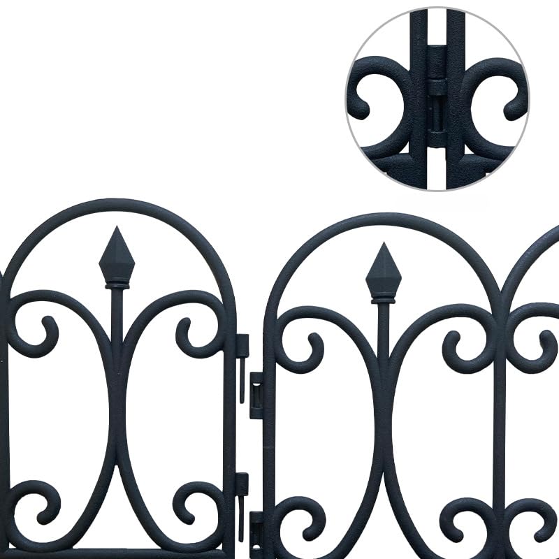 Black Plastic Garden Fence 13 inch High 10 Pack E811