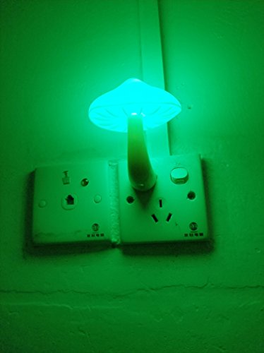 5Pack Sensor LED Night Light Plug in Mushroom Light G724