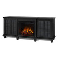 White 70" Electric Fireplace TV Stand with Adjustable Shelves S553867