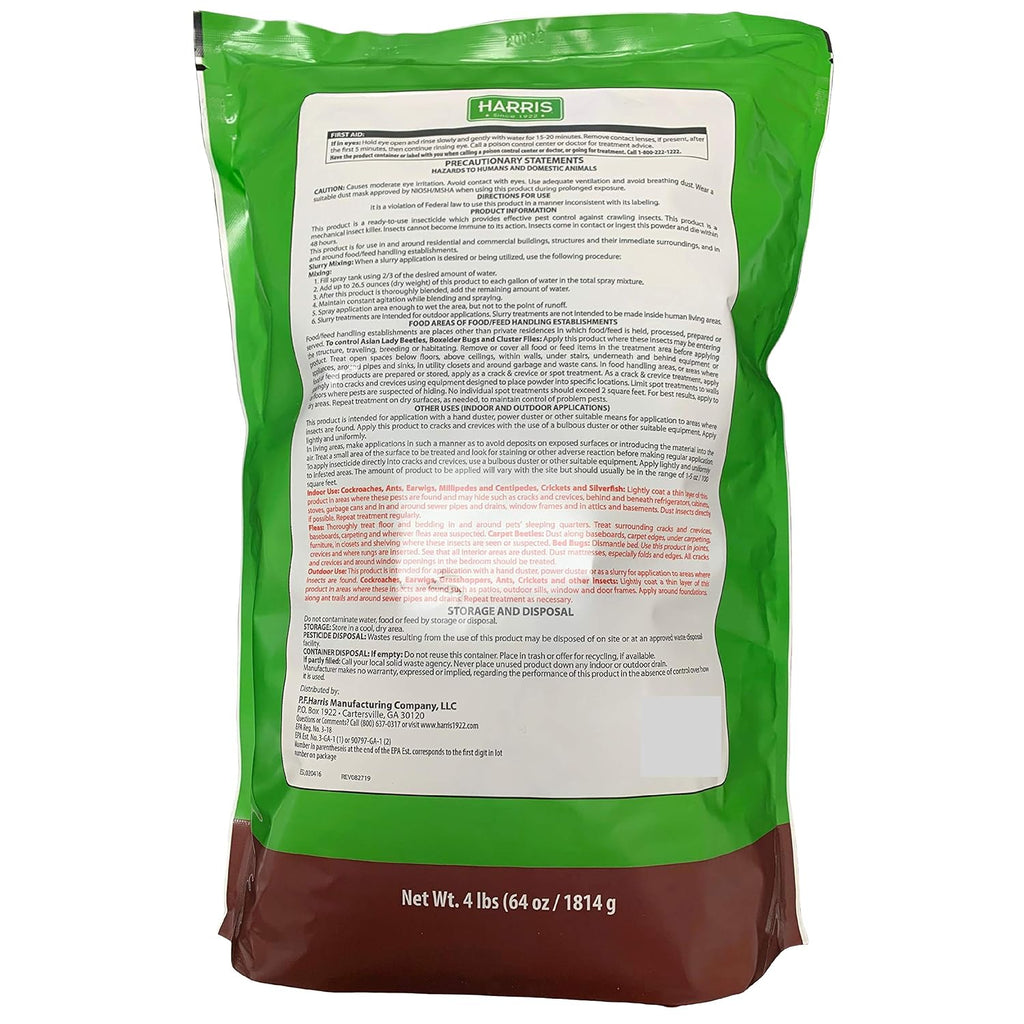 4lb Diatomaceous Earth Crawling Insect Killer with Powder Duster P3621