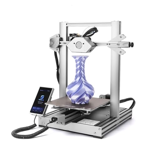 Silver 3D Printer, 5in Touch Screen, Print Size 8.7x8.7x9.8 Inch M695809