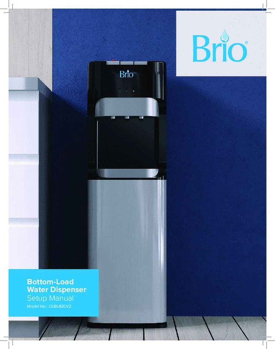 Bottom Load Water Cooler Dispenser with Hot, Cold and Room Temperature Water, Height 41.4" J862