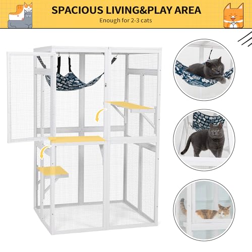 Black Wooden Cat Enclosure Z227