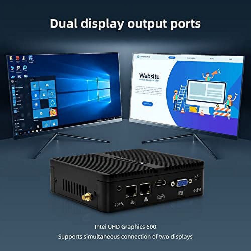 32GB DDR4 RAM 512GB SSD Fanless Mini PC G5000