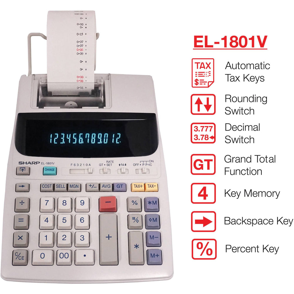 12 Digit Printing Calculator D278