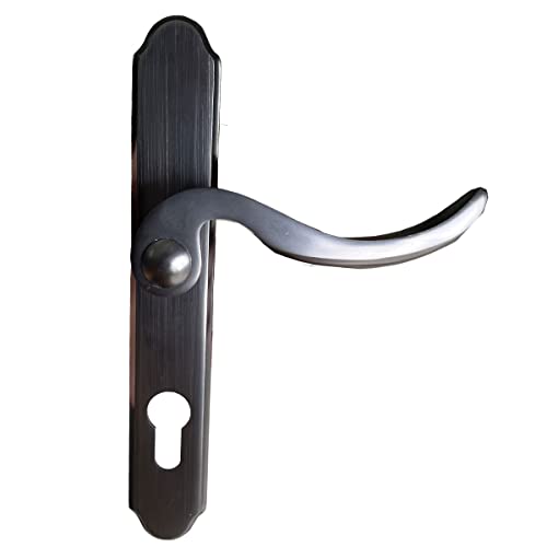 Brushed Polished Brass Lever Handle Set for Screen & Storm Doors K70149
