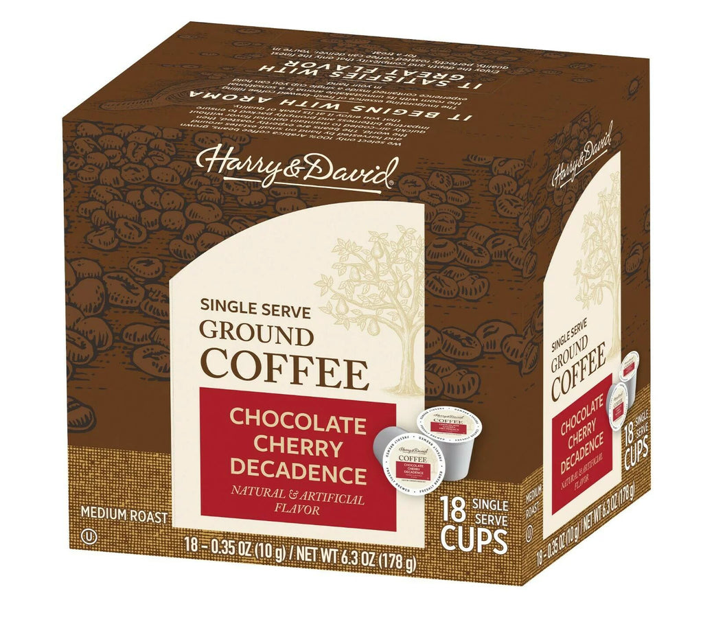 Coffee Combo, Chocolate Cherry Decadence, Caramel Pecan 2/18 ct boxes M6892