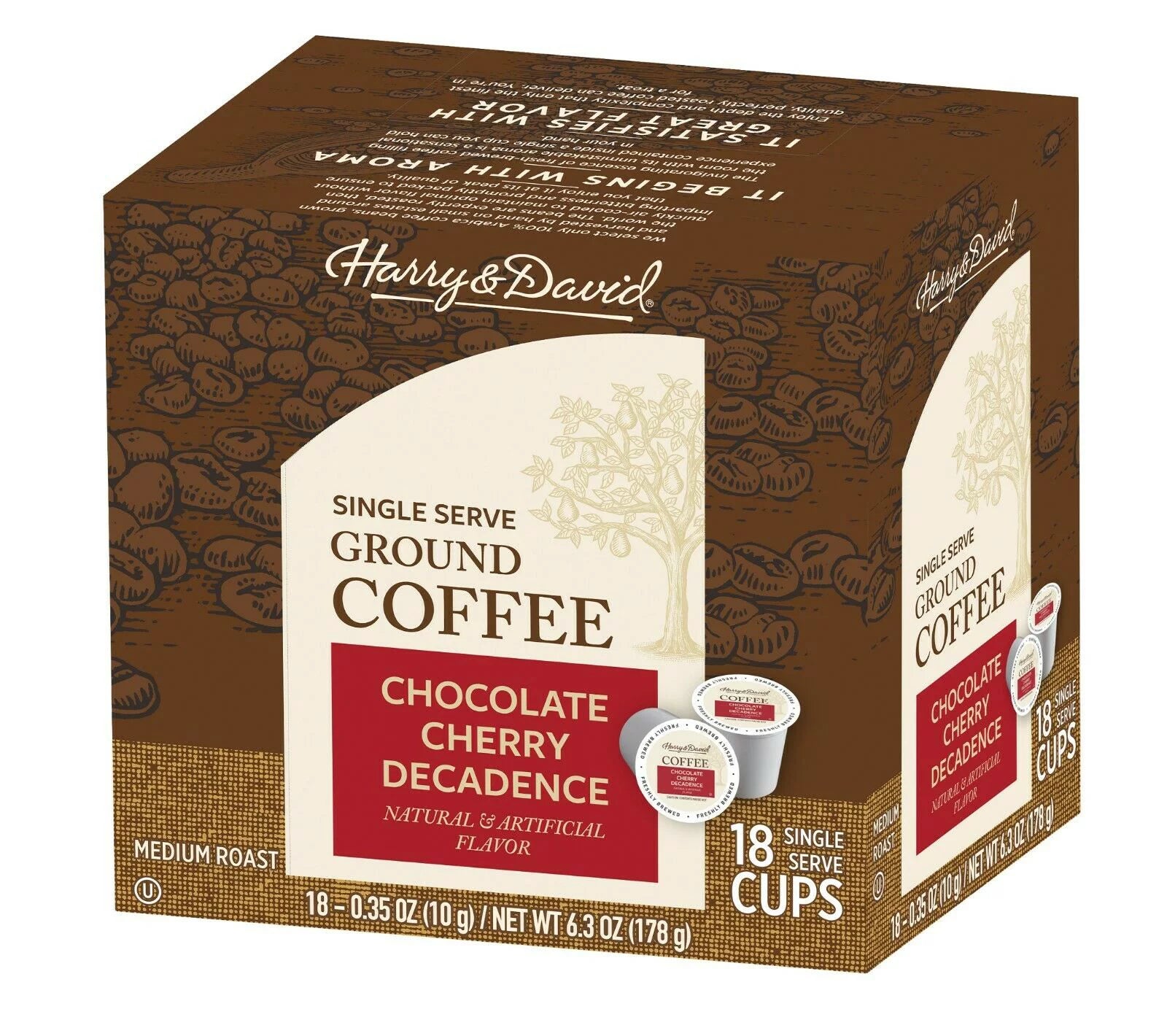 Coffee Combo, Chocolate Cherry Decadence, Caramel Pecan 2/18 ct boxes M6892