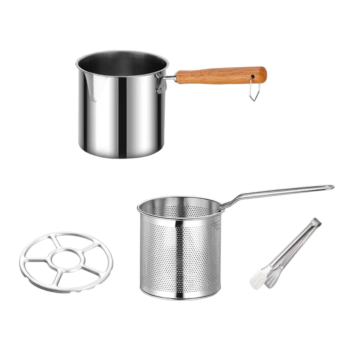 Deep Frying Pot with Strainer Basket with Handle L848710