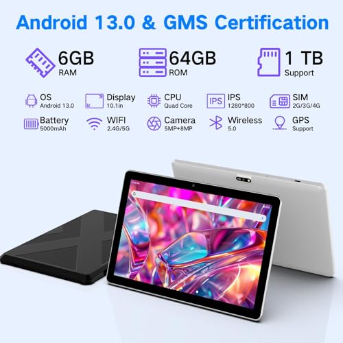 10.1 inch 4G LTE Tablet with SIM Card Slot, 64GB Storage Q731