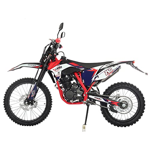250cc Dirt Bike with 5-Speed Manual Transmission, 21"/18" Wheels, Electric/Kick Start V682