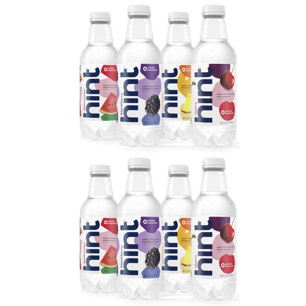 Fruit Infused Water Variety Pack, Pack of 12, 16 Ounce Bottles, Unsweet Water E898492