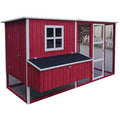 87 inch Wood Chicken Coop Hen House Run Nesting Box Y545