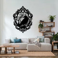 Gold Metal Crow Wall Art 13x19 in K25396