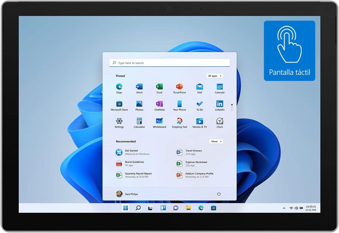 Surface Pro 128GB i5-1135G7 8GB RAM 12.3-inch Touchscreen Wi-Fi Quad-Core i5 Windows 11 Home Platinum L30574