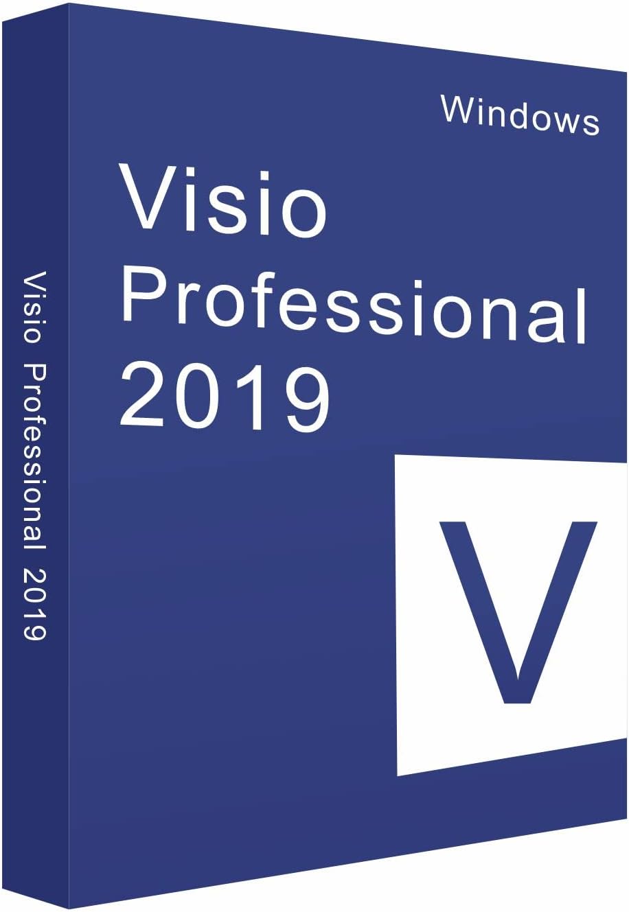 Visio 2019 Professional Lifetime License Key 32/64 bit PC one-time Purchase Key Card Office Pack of 2 F538