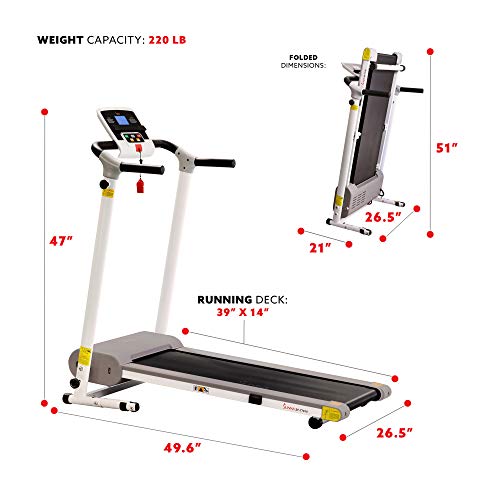 Smart Foldable Treadmill with LCD Monitor J382