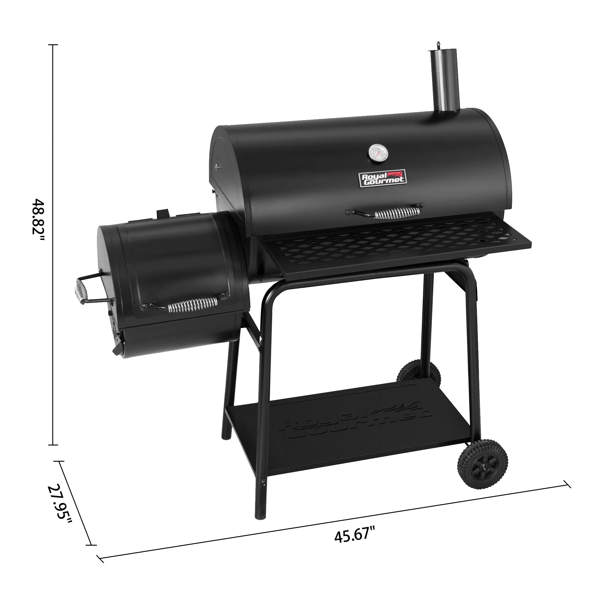 30" Charcoal Grill with Offset Smoker Q145413
